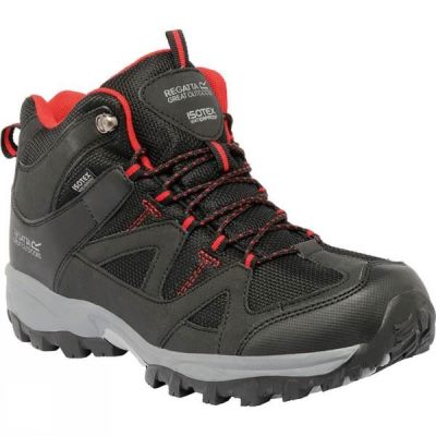 Botas Regatta Gatlin Mid Walking Hombre - Gris / Rojas - Chile LOJ618204